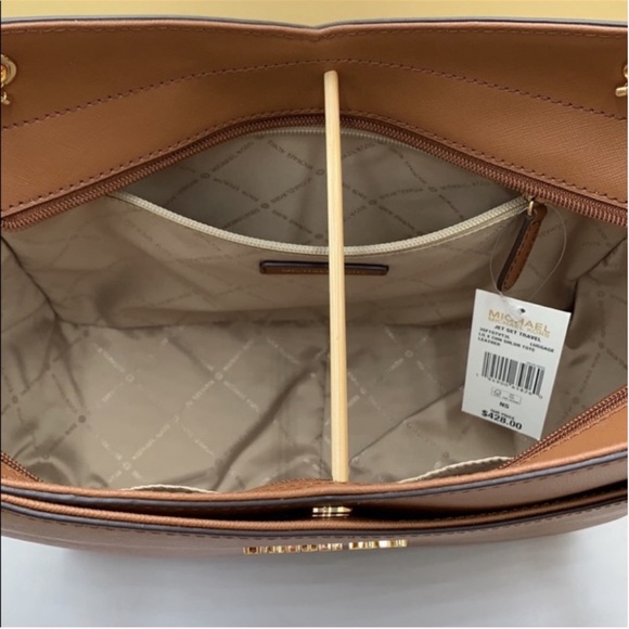 Michael Kors Large X Chain Shoulder Tote Bag Luggage - Picture 9 of 10